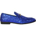 Mens Modern Glitter Sequin Prom Tuxedo Loafer in Royal Blue