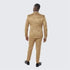 Gold Suit For Prom - Gold Blazer + Matching Pants + Men's Gold Tuxedo with Floral Design Four Piece Set- Wedding - Prom