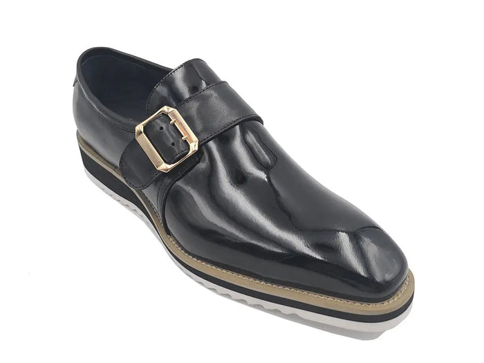 Carrucci Gorgeous Patent Leather Monkstrap Slip on