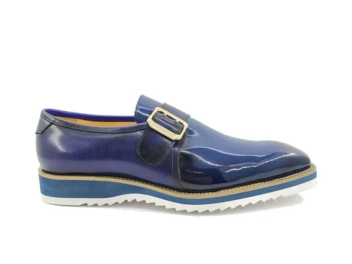 Classic Patent Leather Slip-On with Monk Strap