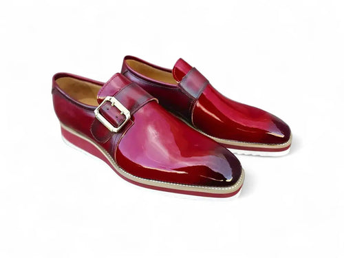 Classic Patent Leather Slip-On with Monk Strap