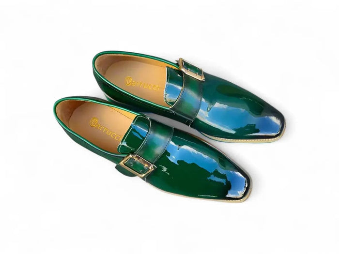 Carrucci Gorgeous Patent Leather Monkstrap Slip on