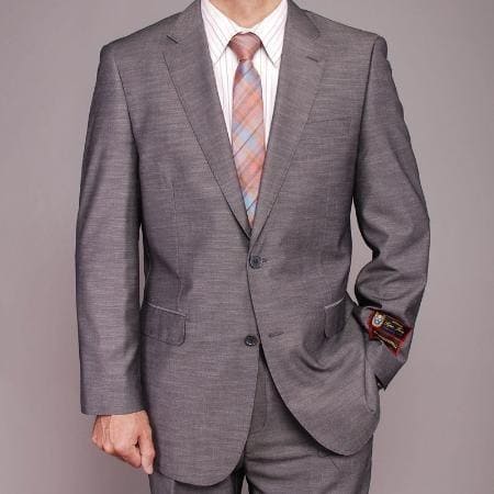 Gray Slim Fit Suit - AlbertoNardoniStore