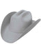 Lana Plata gray cowboy hat: High crown with subtle ridge, wide flat brim. Soft, lightweight felt construction for comfort.
