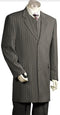 Mens Pimp Coat + Pimp Jacket Vest and Pants - Gangster Stripe Fabric Suit