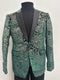 Mens Green Color Paisley Pattern Blazer