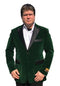 Mens Green Color Big and Tall Blazer