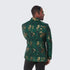 Gold Suit For Prom - Gold Blazer + Matching Pants + Green and Gold Floral Design Tuxedo Jacket Slim Fit - Wedding - Prom