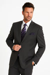 Grey Modern Fit Suit for Men
