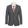 Wool Stretch Double Breasted Slim Fit Grey