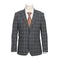 Wool Stretch Double Breasted Slim Fit Grey