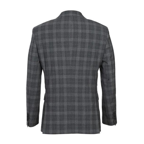 Wool Stretch Double Breasted Slim Fit Grey