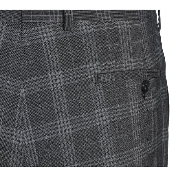 Wool Stretch Double Breasted Slim Fit Grey