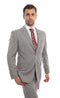 Grey Wool Twill Modern Fit   2 Button  Suit