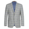 Renoir Clothing - Renoir Suit - Renoir Fashion - Stretch Performance 2-button Slim Fit Grey And Blue Check Renoir Suit