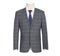 Renoir Clothing - Renoir Suit - Renoir Fashion - Stretch Performance 2-button Classic Fit Grey and White Check Renoir Suit