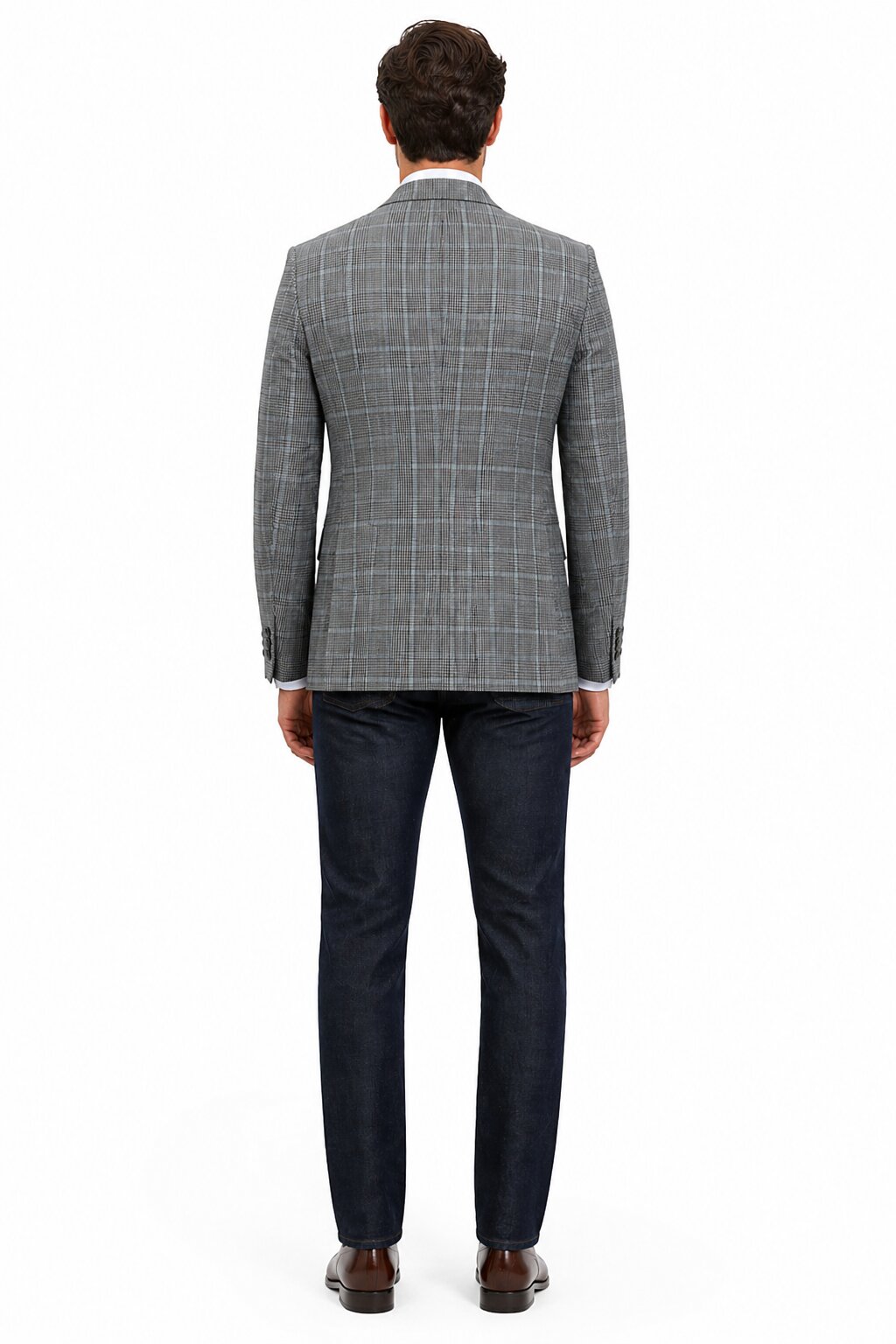 Stacy Adams Men's Hybrid Fit Sport Coat - Windowpane Plaid