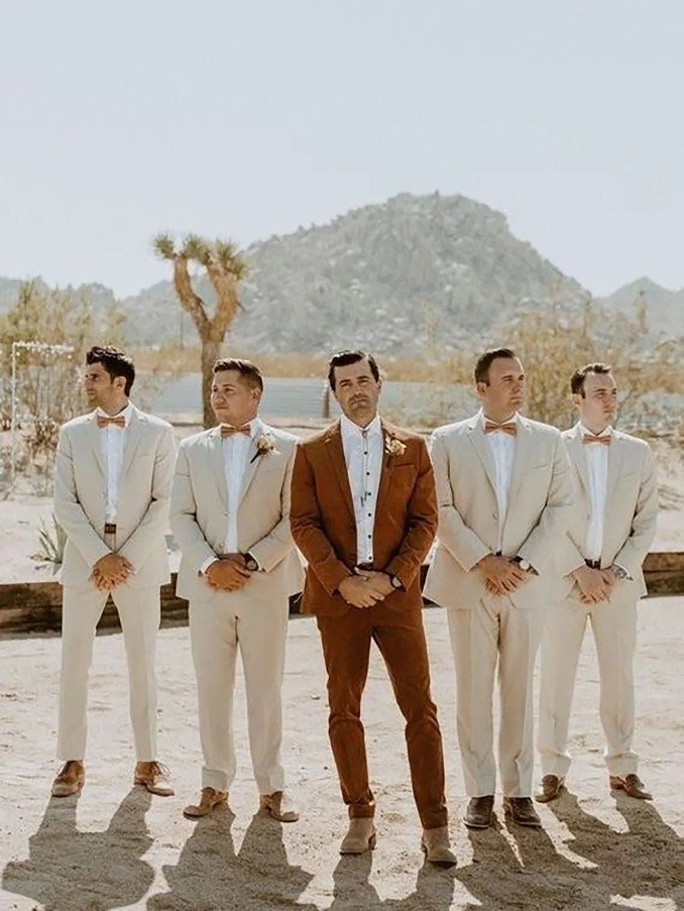stylish ivory wedding suit for men