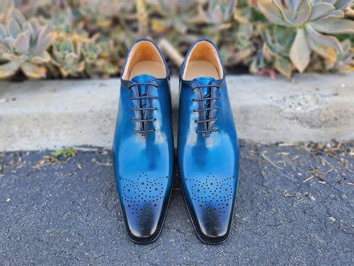 Hand Burnished Wholecut Calf Oxford Carrucci