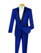 Blue suit black lapel Black and Blue Suit - AlbertoNardoniStore