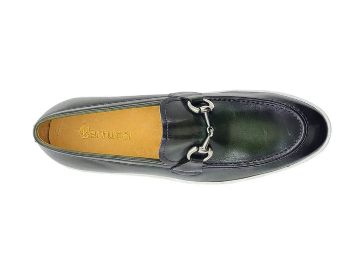 Carrucci Horse Bit Fashion Leather Sneaker Loafer