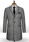Mens Black Overcoat - Houndstooth Overcoat - Houndstooth Topcoat - Houndstooth Checker Car Coat