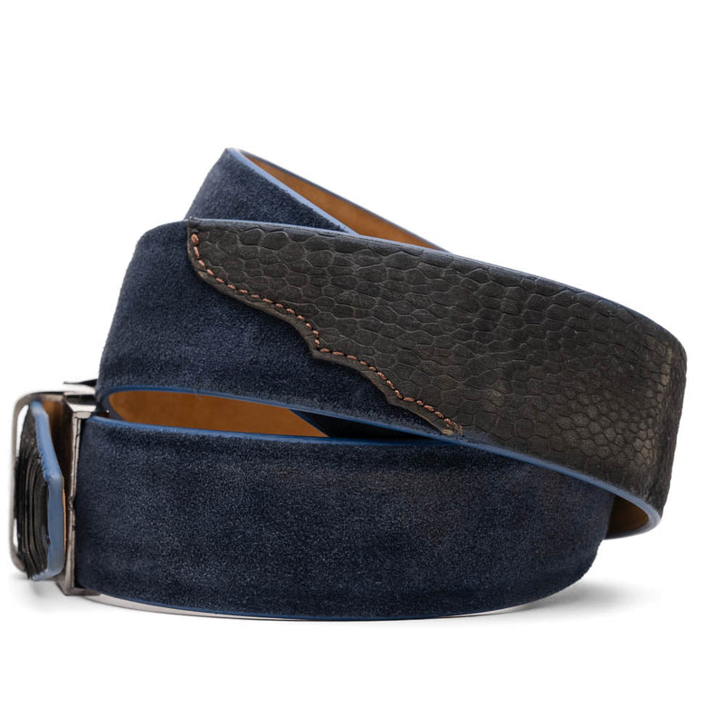 Marco Di Milano Hugo Belt - Black/Navy Leather Loafer