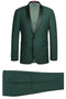 Dark Green Tuxedo - Mens Traditional Slim Fit Shawl Collar Hunter Green Tuxedo