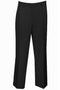 Mens Modern Fit Flat Front Dress Slacks in Black