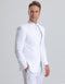 Mens Cheap White Suit Vested Summer Seersucker Suit in White Pinstripe