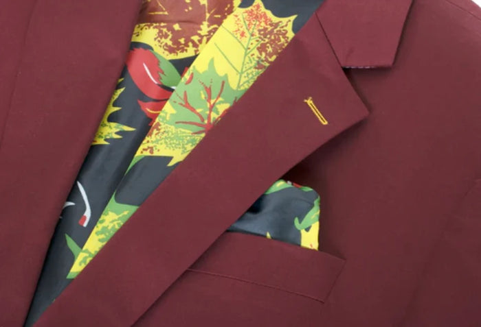 Men's Burgundy Blazer Slim Fit Sport Coat for Weddings, Proms & Special Occasions