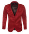 Men's Western Red Blazer Slim Fit Shiny Finish Sport Coat for Weddings, Prom & Special Events