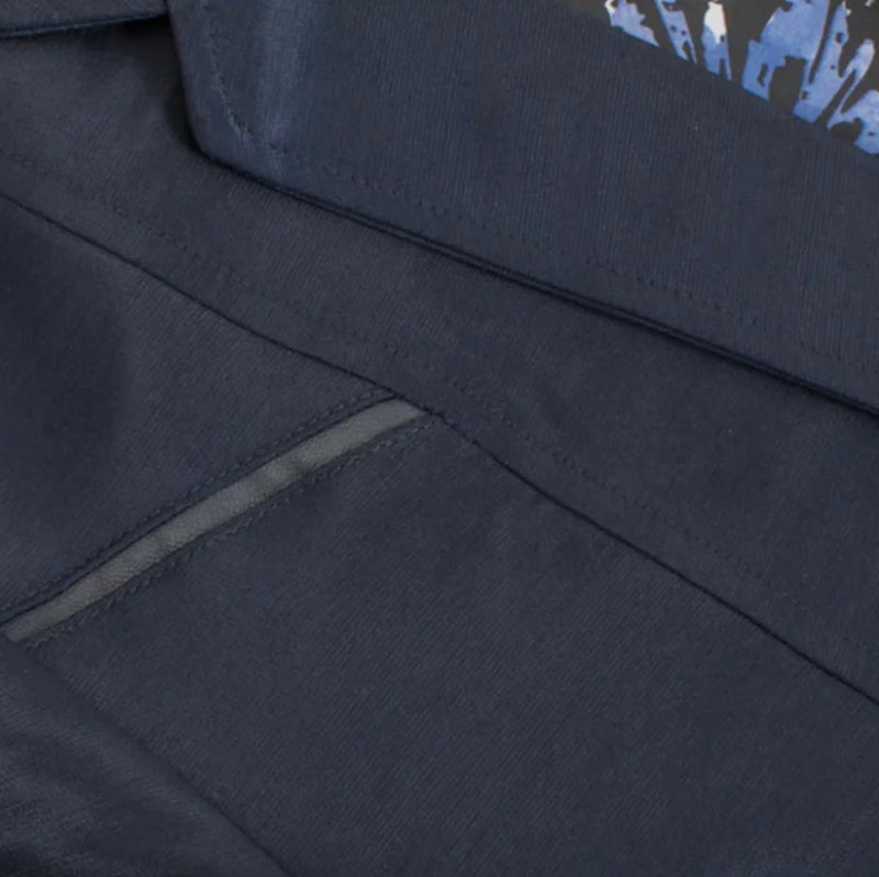 Men's Western Navy Blazer Slim Fit Shiny Finish Sport Coat for Weddings, Prom & Formal Events