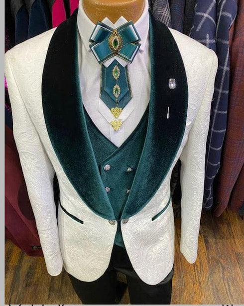 Green And Gold Tuxedo - AlbertoNardoniStore