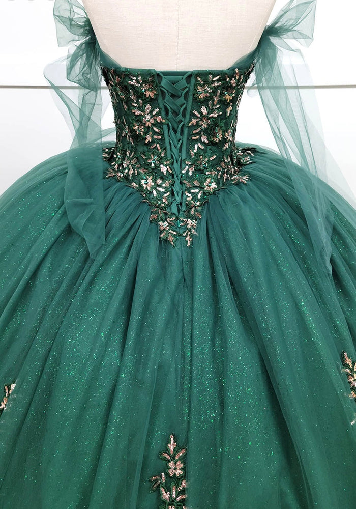 Chicas HF3086 Royal BallDress Sweetheart Floor-Length Corset Sequin Tulle Dress