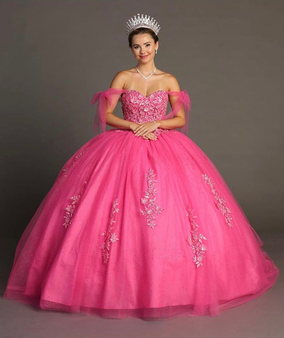Chicas HF3086 Royal BallDress Sweetheart Floor-Length Corset Sequin Tulle Dress