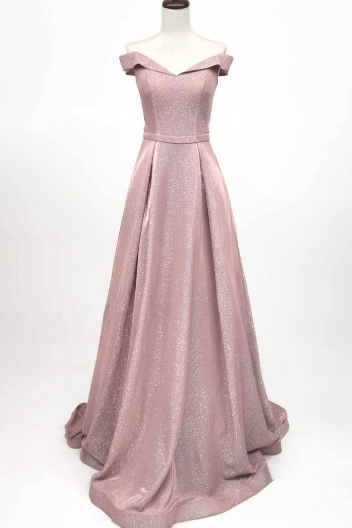 Chicas BT9017 Elegant Glitter Formal Blue BallDress Floor-Length Fabric Dress