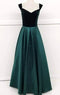 Chicas C7062 Elegant Evening Navy A-Line Sweetheart Floor-Length Satin Dress