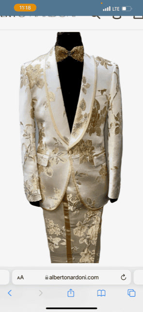 White and Gold Prom Suits - Gold Tuxedo Jacket