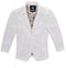 Boy's White Western Blazer Slim Fit Sport Coat for Weddings, Communion & Special Occasions