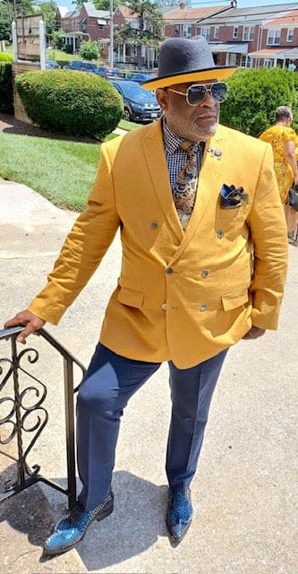 Gold Double Breasted Blazer - Camel Color Sport Coat