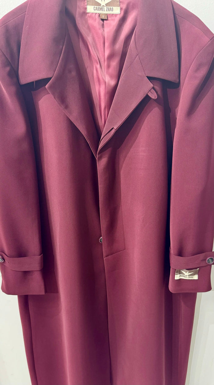 Carmel Zhao Topcoat Burgundy
