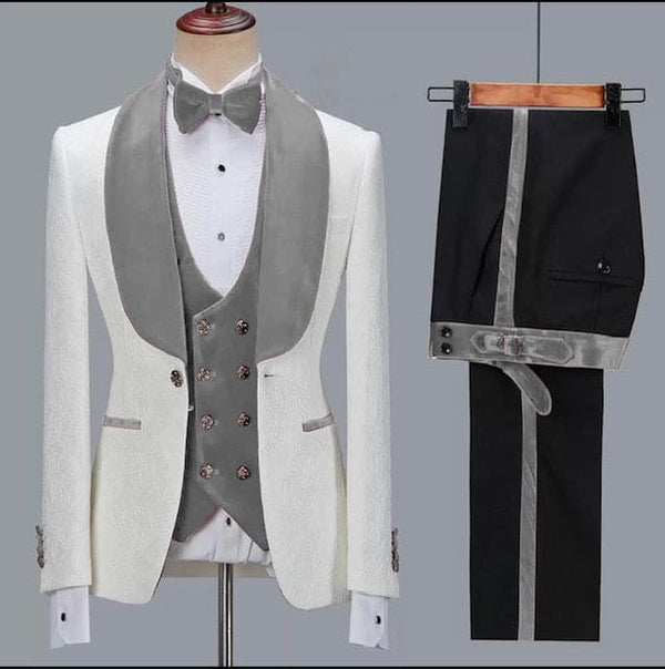 Frank Mazari Met Vested Modern Fit Tuxedo Suit