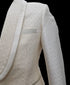 Ivory Tuxedo - Cream Wedding Suit  - Off White Groom Shawl Lapel Suit