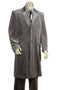 Mens Long Corduroy Fashion Zoot Suit in Grey