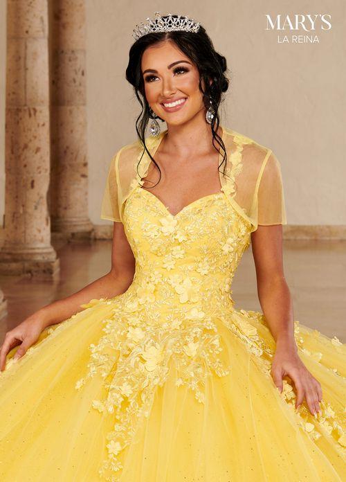 Sweetheart 3D Floral Strap Lace Appliqué Glitter Tulle Ball Gown by Rachel Allan MQ2148