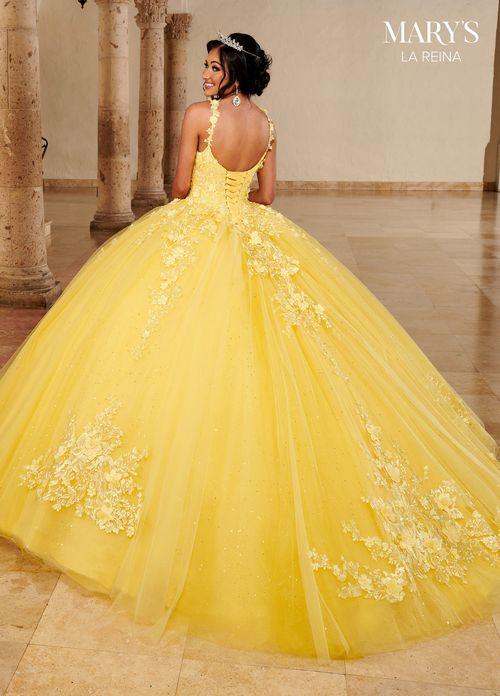 Sweetheart 3D Floral Strap Lace Appliqué Glitter Tulle Ball Gown by Rachel Allan MQ2148