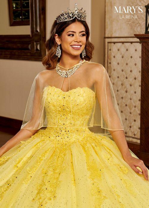Strapless Sweetheart Beaded Appliqué Glitter Tulle Quinceañera Dress by Rachel Allan MQ2150