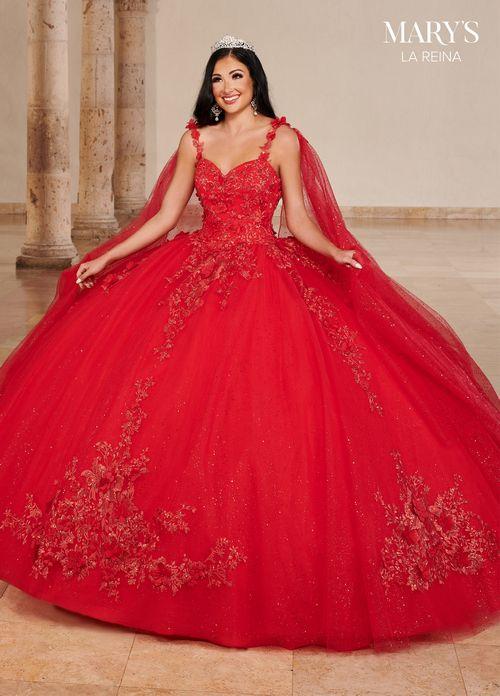 Sweetheart 3D Floral Strap Lace Appliqué Glitter Tulle Ball Gown by Rachel Allan MQ2148
