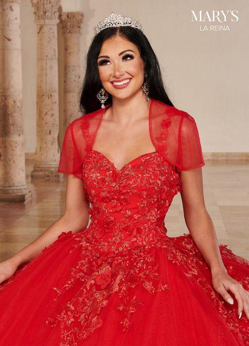 Sweetheart 3D Floral Strap Lace Appliqué Glitter Tulle Ball Gown by Rachel Allan MQ2148